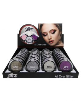Saffron All Over Glitter Eyeshadow – Assorted Colours Tray A  