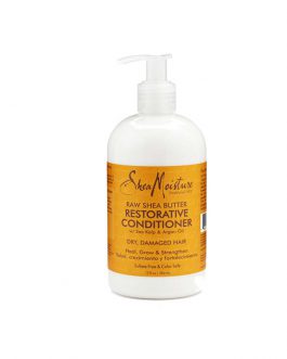 Shea Moisture Restorative Conditioner for Dry, Damaged Hair Raw Shea Butter Silicone Free Conditioner 184ml