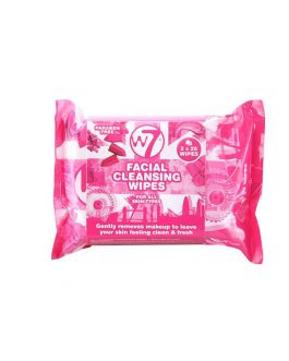 w7 facial cleansing wipes, makeup removal 2×25