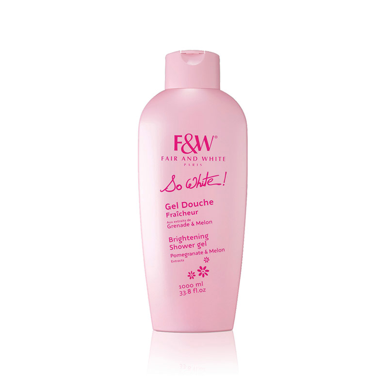FAIR AND WHITE SO WHITE! REFRESHING SHOWER GEL WITH POMEGRANATE AND MELON EXTRACTS (JUMBO-1000ML