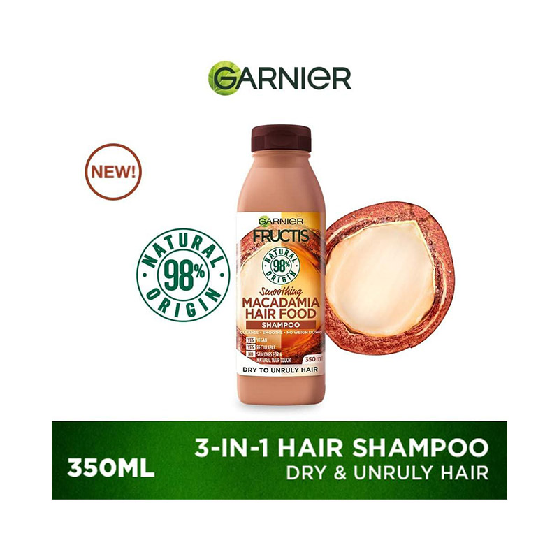 Garnier Macadamia Hair Food Shampoo 350ml